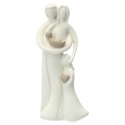 H familie 20 cm - witte hars