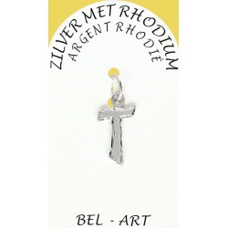 Kruisje Zilver + Rhodium...