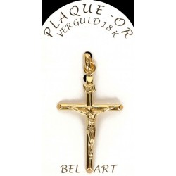Croix Plaqué-Or - 34 X 22 mm