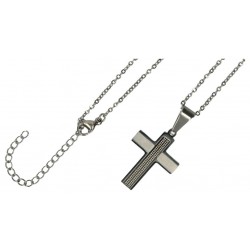 Croix en acier 22 mm + chaine