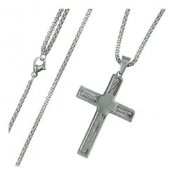 Croix en acier 40 mm + chaine