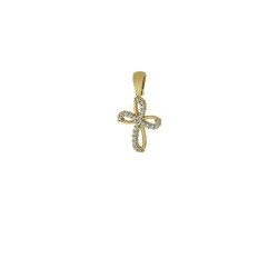 9-karat gold cross with...
