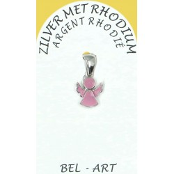 Pendentif Ange gardien rose...