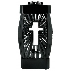 Lantaren zwart met kruis -...