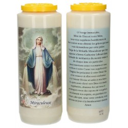 9 days candle / white /...