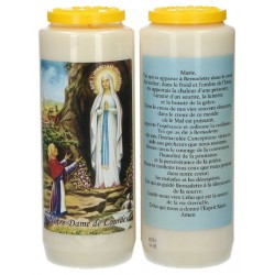 9 days candle / white /...