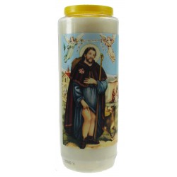 Noveenkaars / wit / H Rochus