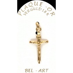 Cross Plated Gold  25 X 15 mm