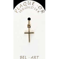 Cross Plated Gold  15 X 10 mm