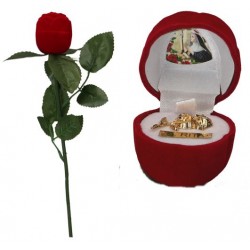 Ecrin / Rose sur tige / Ste...