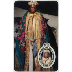 Card with prayer and medal...