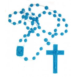 Rosary on nylon  Blue