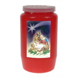 Candle 3 Days / red / Nativity