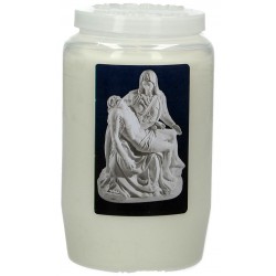 Candle 3 Days / white / Pieta
