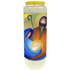 9 days candle / white /...