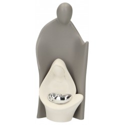 Nativité en résine blanche...