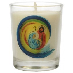 Kaarsje in glas 65 x 50 mm...