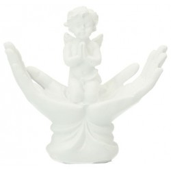 Ange priant dans deux mains...