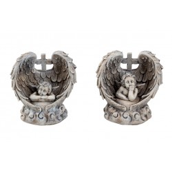 Engel in vleugels met kruis...