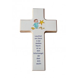 Cross 15 x 9 cm White Star...