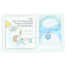 Set bracelet bleu sur élast...