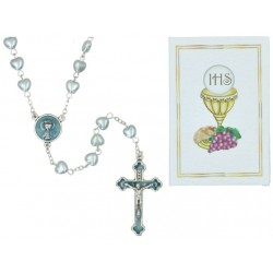 Rozenkrans blauw / Communie...