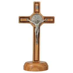 Cross on base Olive wood