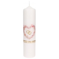 Wedding candle with wedding...
