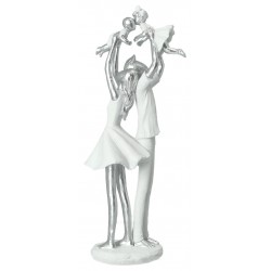 Statue famille   37cm