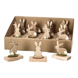 Paasgeschenk: houten konijn