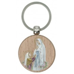 Key ring Wood Lourdes