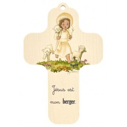 Houten wandkruis met...