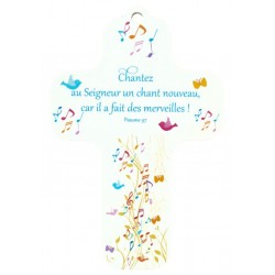 Printed wooden wall cross,...